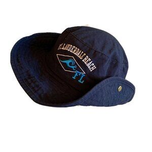 Blue Ft. Lauderdale Beach Bucket Hat Cap L/XL Summer Sunhat